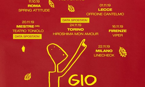 Giorgio Poi: posticipate le date di Mestre (Ve), Teatro Toniolo e Torino, HIroshima Mon Amour